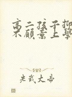 高二孩子抑郁后不愿意上学怎么办