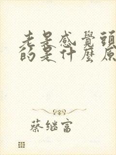 老是感觉头晕晕的是什么原因