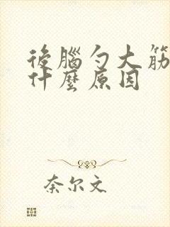 后脑勺大筋疼是什么原因