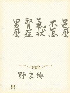 男肾气不足有什么症状怎么调理