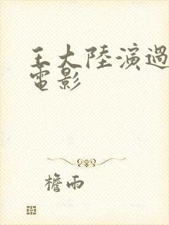 王大陆演过什么电影