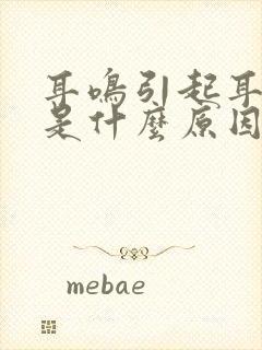 耳鸣引起耳朵痛是什么原因