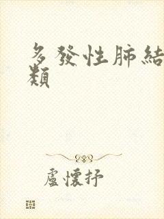 多发性肺结节2类封面