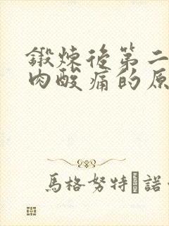 锻炼后第二天肌肉酸痛的原因