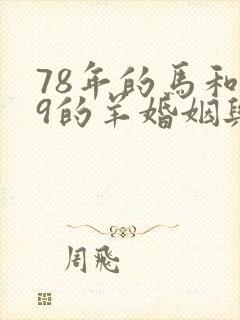 78年的马和79的羊婚姻与财运