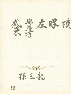 感觉左眼模糊看不清