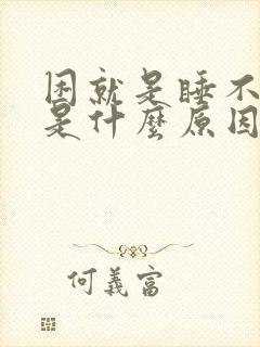 困就是睡不着觉是什么原因封面