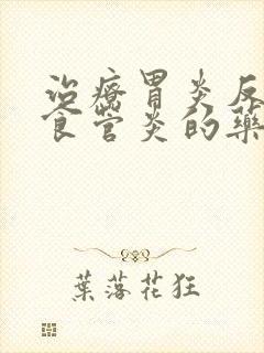 治疗胃炎反流性食管炎的药封面