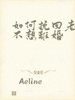 如何挽回老公我不想离婚