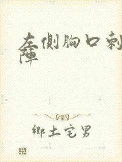 左侧胸口刺痛一阵