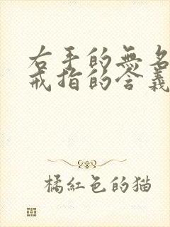 右手的无名指戴戒指的含义