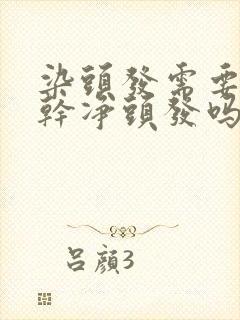 染头发需要先洗干净头发吗