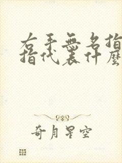 右手无名指戴戒指代表什么意思女封面