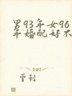 男93年女96年婚配好不好封面