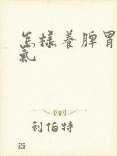 怎样养脾胃去湿气