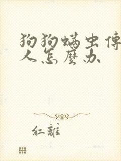 狗狗螨虫传染给人怎么办