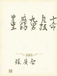 农历九月十五出生的男孩命运如何封面