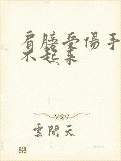 肩膀受伤手臂抬不起来