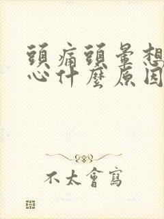 头痛头晕想吐恶心什么原因造成的