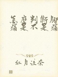 怎么判断脚后跟痛是不是痛风