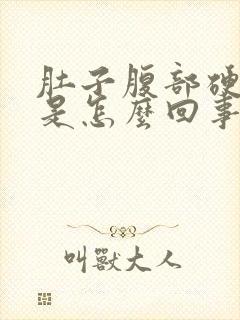 肚子腹部硬还疼是怎么回事