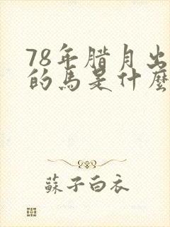 78年腊月出生的马是什么命封面