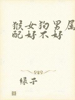 猴女狗男属相婚配好不好