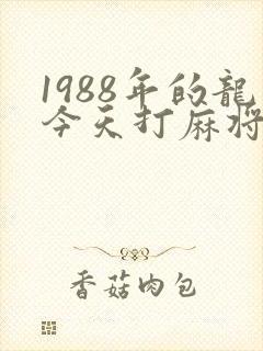 1988年的龙今天打麻将财运如何呢