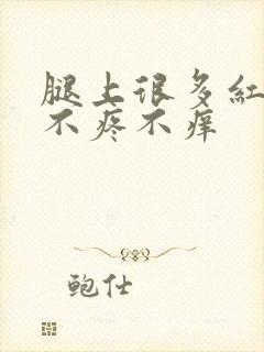 腿上很多红点点不疼不痒封面