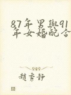87年男与91年女婚配合适吗封面
