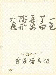 外阴长了一颗痘痘挤出白色东西