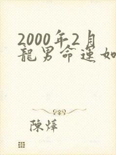 2000年2月龙男命运如何