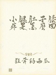 小腿肚子膝盖酸疼是怎么回事