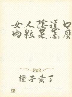 女人阴道口边有肉粒是怎么回事