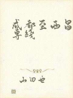 成都至西昌物流专线