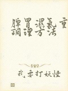 脾胃湿气重怎样调理方法