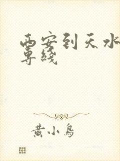 西安到天水货运专线