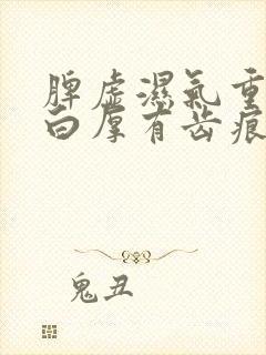 脾虚湿气重舌苔白厚有齿痕