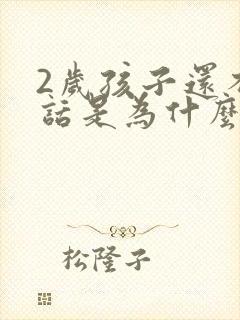 2岁孩子还不说话是为什么