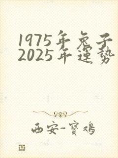 1975年兔子2025年运势怎么样