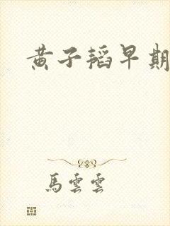 黄子韬早期帅照