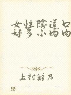 女性阴道口长了好多小肉肉刺