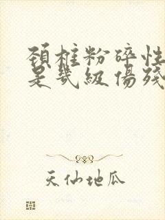 颈椎粉碎性骨折是几级伤残