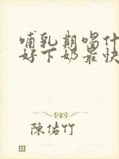 哺乳期喝什么汤好下奶最快封面