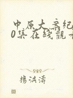 中原大案纪实20集在线观看