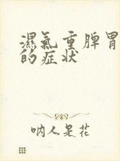 湿气重脾胃不好的症状