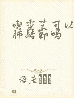 吃灵芝可以消除肺结节吗