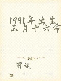 1991年出生正月十六命运如何封面