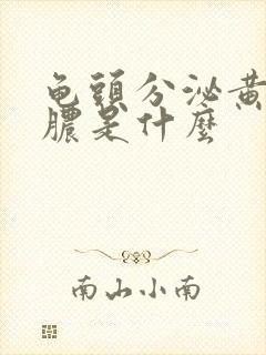 龟头分泌黄色的脓是什么封面