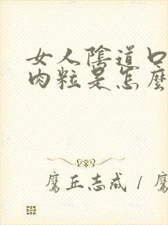 女人阴道口边有肉粒是怎么回事封面